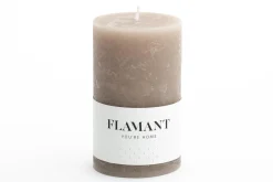 Beth, Candle, Colour Taupe, 7X11,5Cm