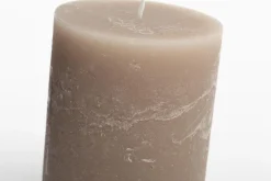 Beth, Candle, Colour Taupe, 7X11,5Cm