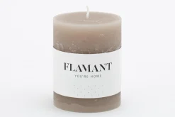 Beth, Candle, Colour Taupe, 7X9Cm