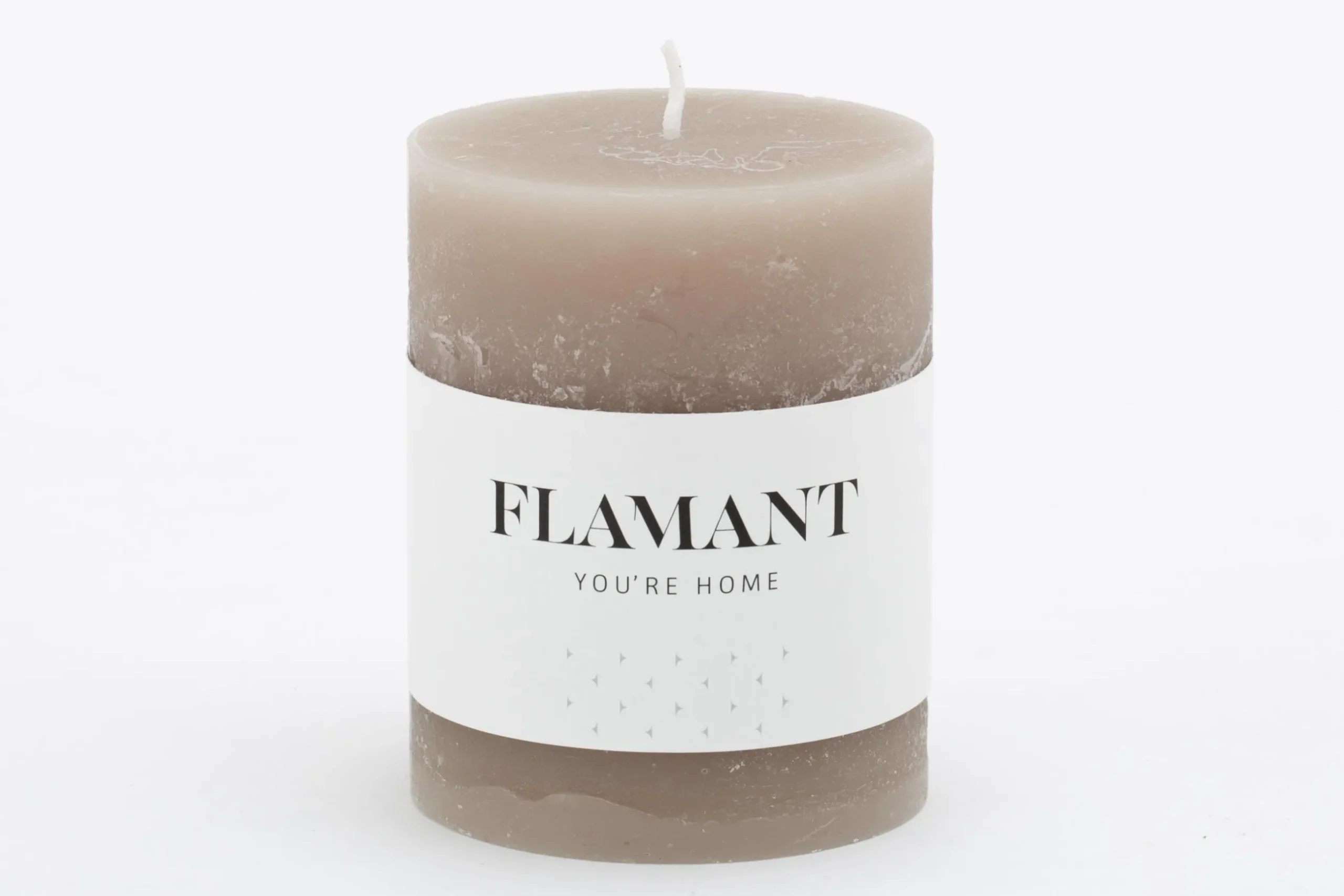 Beth, Candle, Colour Taupe, 7X9Cm