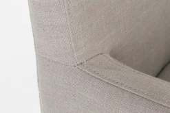 Billy, Armchair, Birch, Off-White Linen