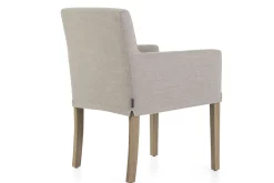 Billy, Armchair, Birch, Off-White Linen