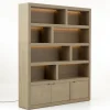 Bjorn, Bookcase, Weathered Oak, With Dimmable Led Lights