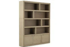 Bjorn, Bookcase, Weathered Oak, With Dimmable Led Lights