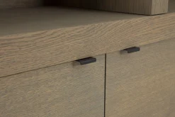 Bjorn, Bookcase, Weathered Oak, With Dimmable Led Lights