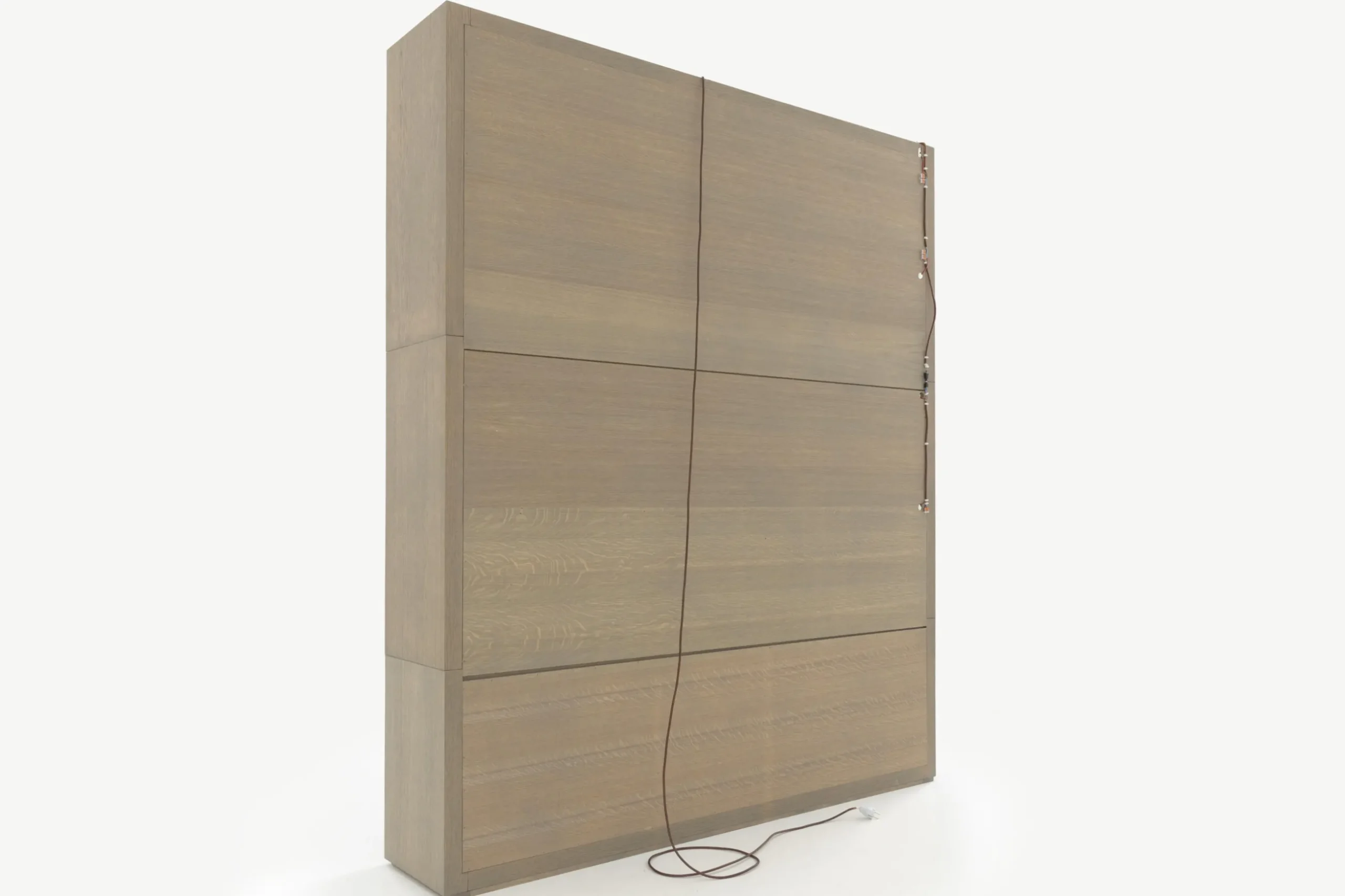 Bjorn, Bookcase, Weathered Oak, With Dimmable Led Lights