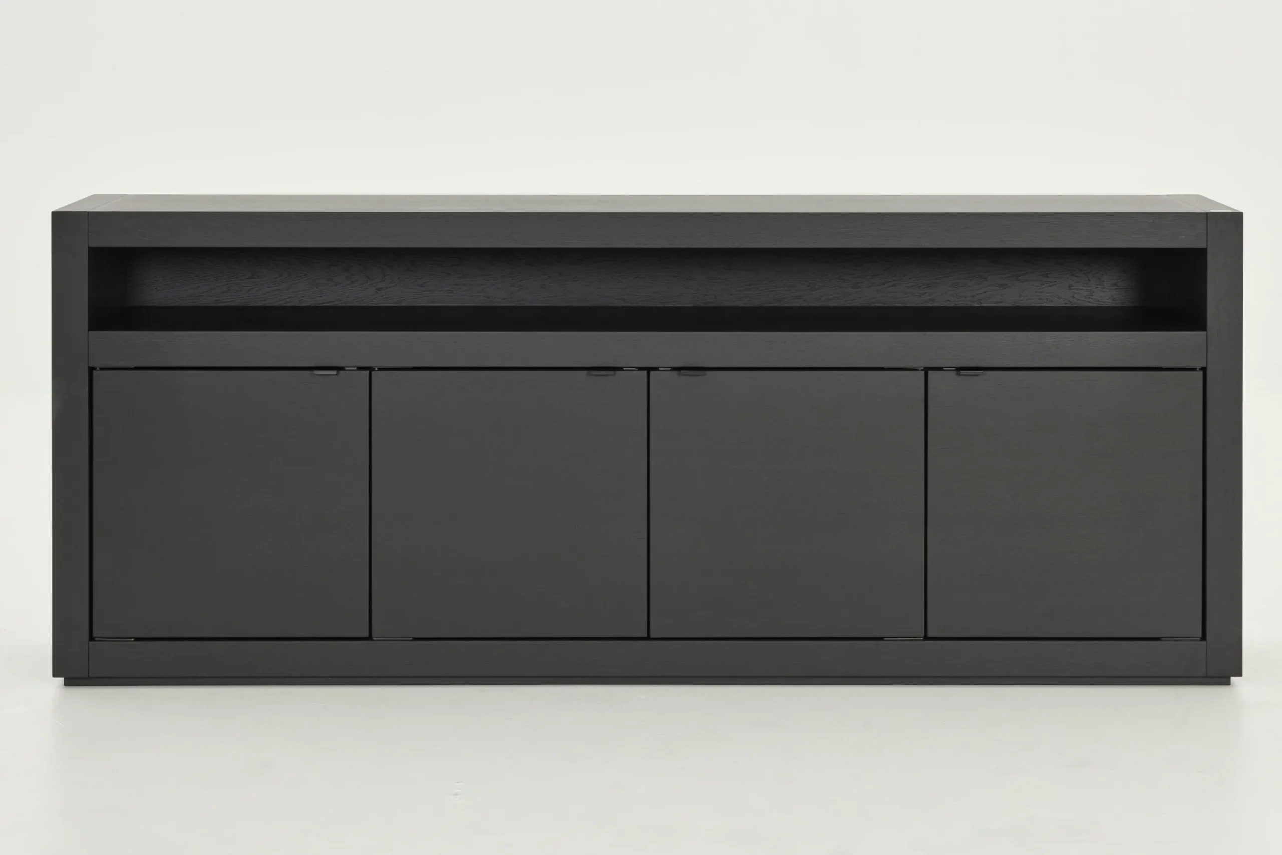 Bjorn, Sideboard, Black, 4 Doors, With Dimmable Led Lights