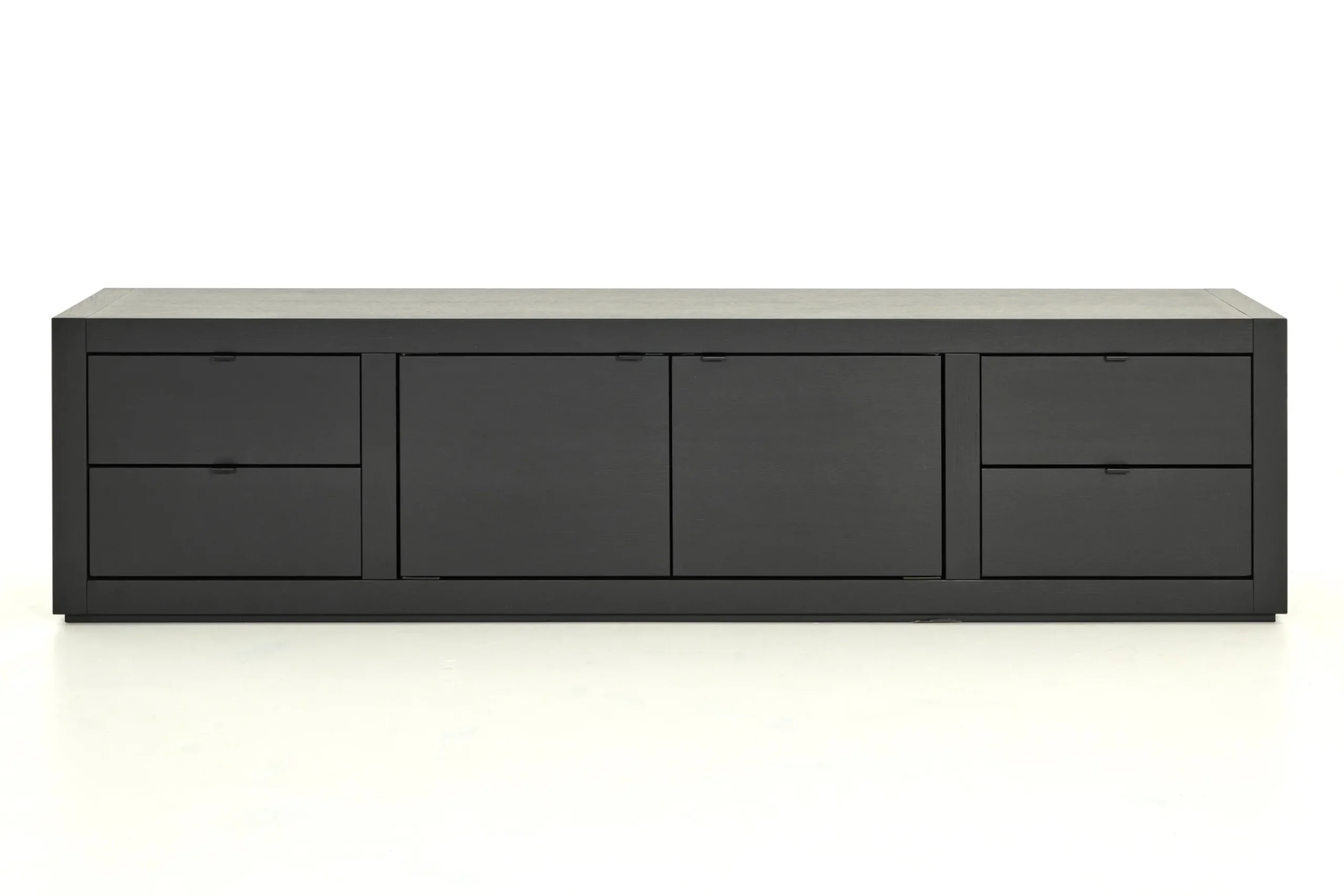 Bjorn, Tv Cabinet, Black, 2 Doors, 4 Drawers