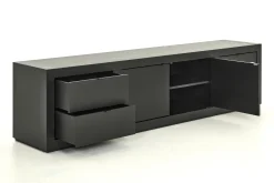 Bjorn, Tv Cabinet, Black, 2 Doors, 4 Drawers