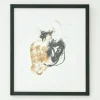 Black & Gold Splash, Wall Art, Model 3