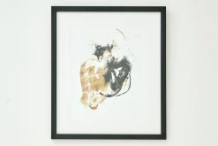 Black & Gold Splash, Wall Art, Model 3