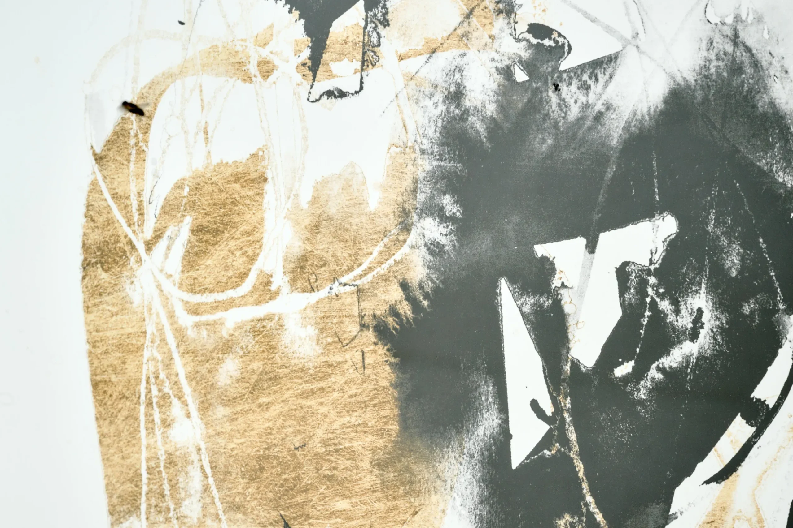 Black & Gold Splash, Wall Art, Model 3
