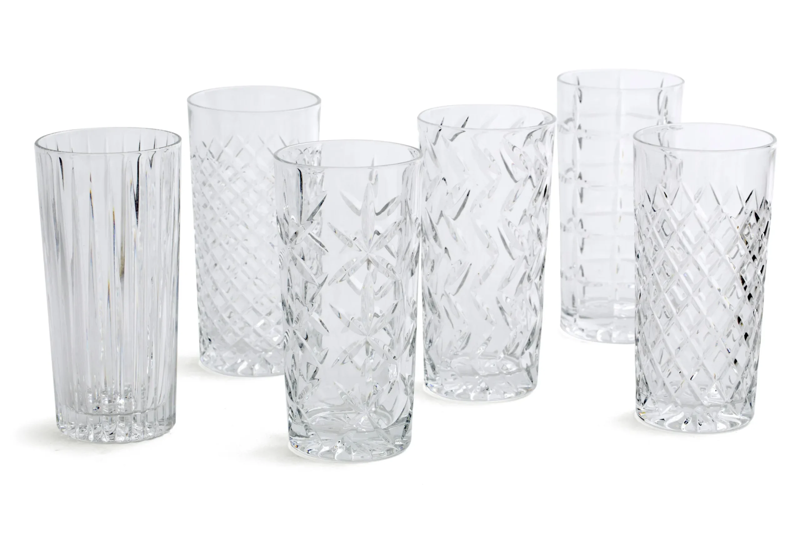 Bogart, Tall Glass, Hand-Cut, Set Of 6