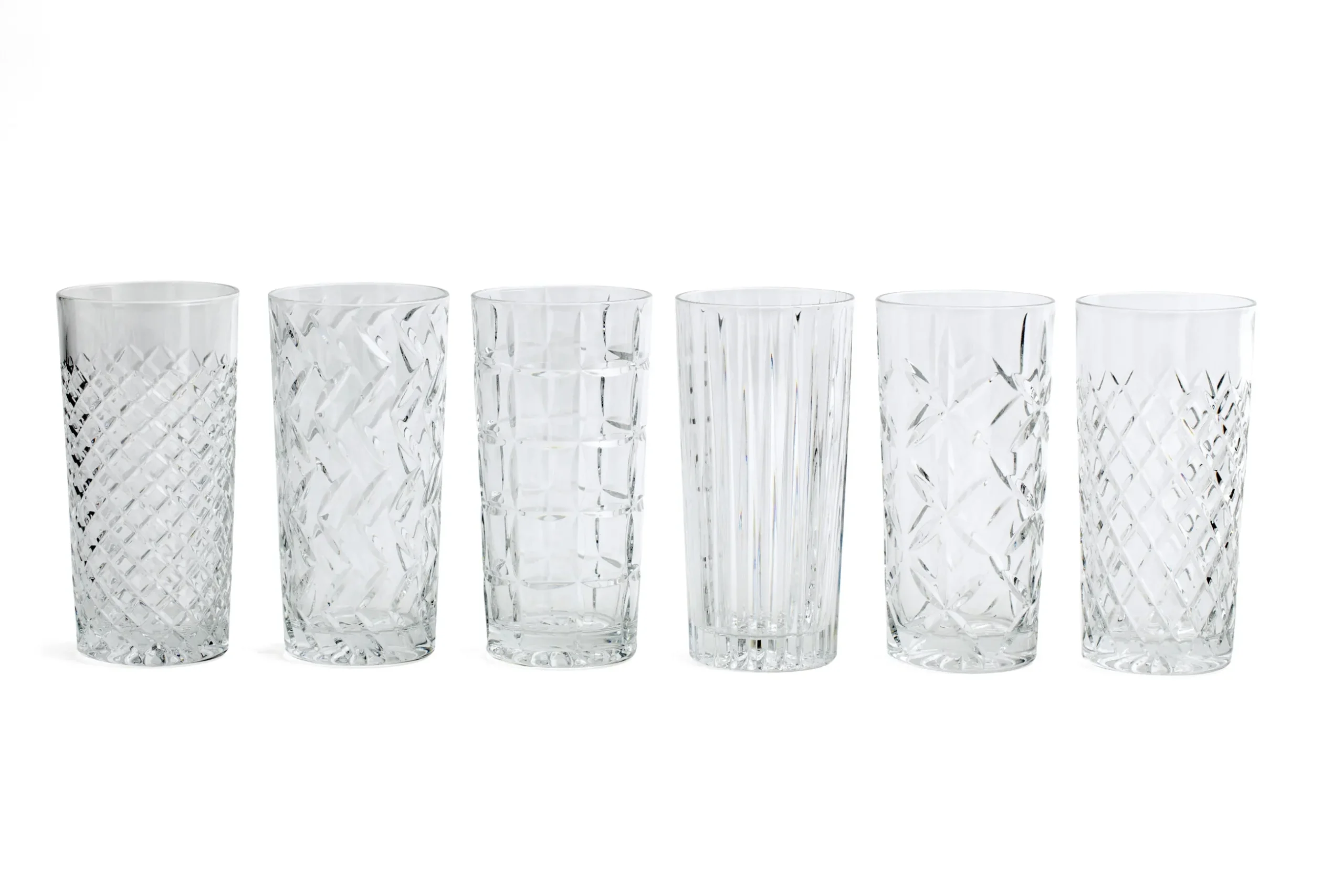 Bogart, Tall Glass, Hand-Cut, Set Of 6