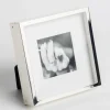 Boxs, Picture Frame, Silver-Plated And Lacquered, 8X8