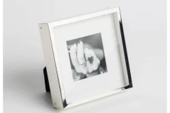 Boxs, Picture Frame, Silver-Plated And Lacquered, 8X8
