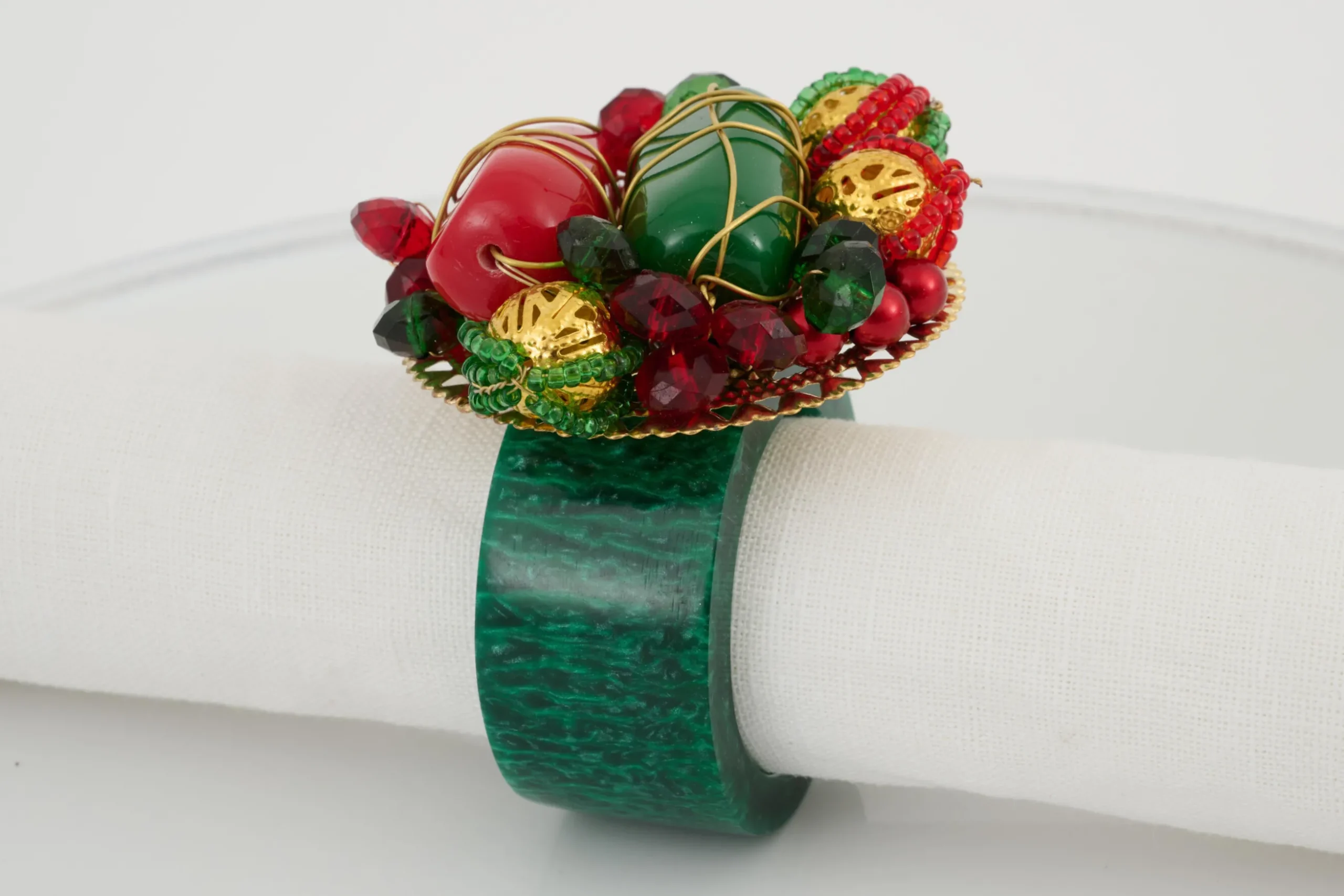 Brava, Napkin Ring, Beads