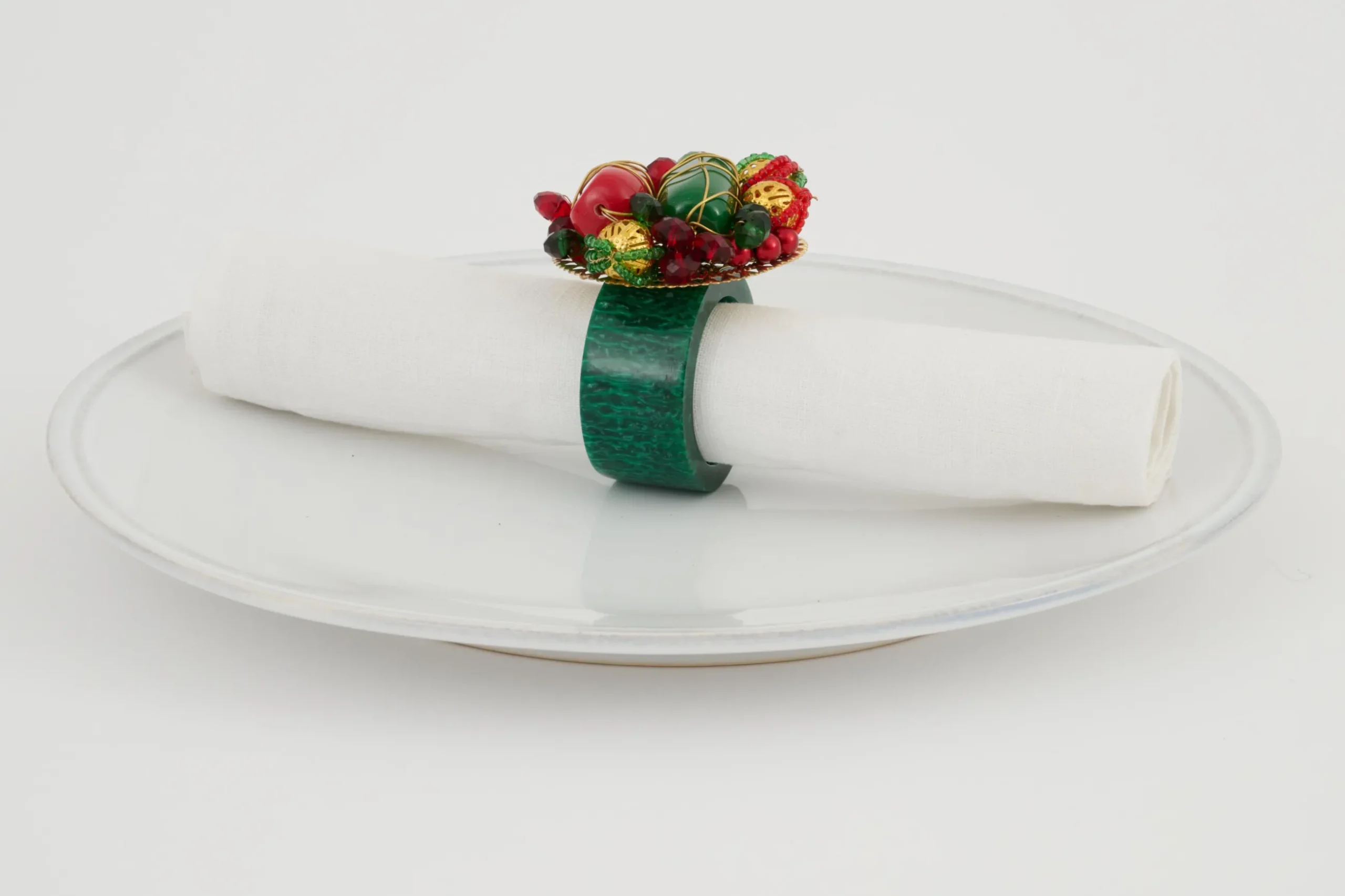 Brava, Napkin Ring, Beads