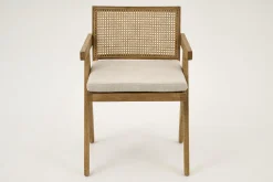 Bruno, Armchair, Oak, Reed, With Cushion