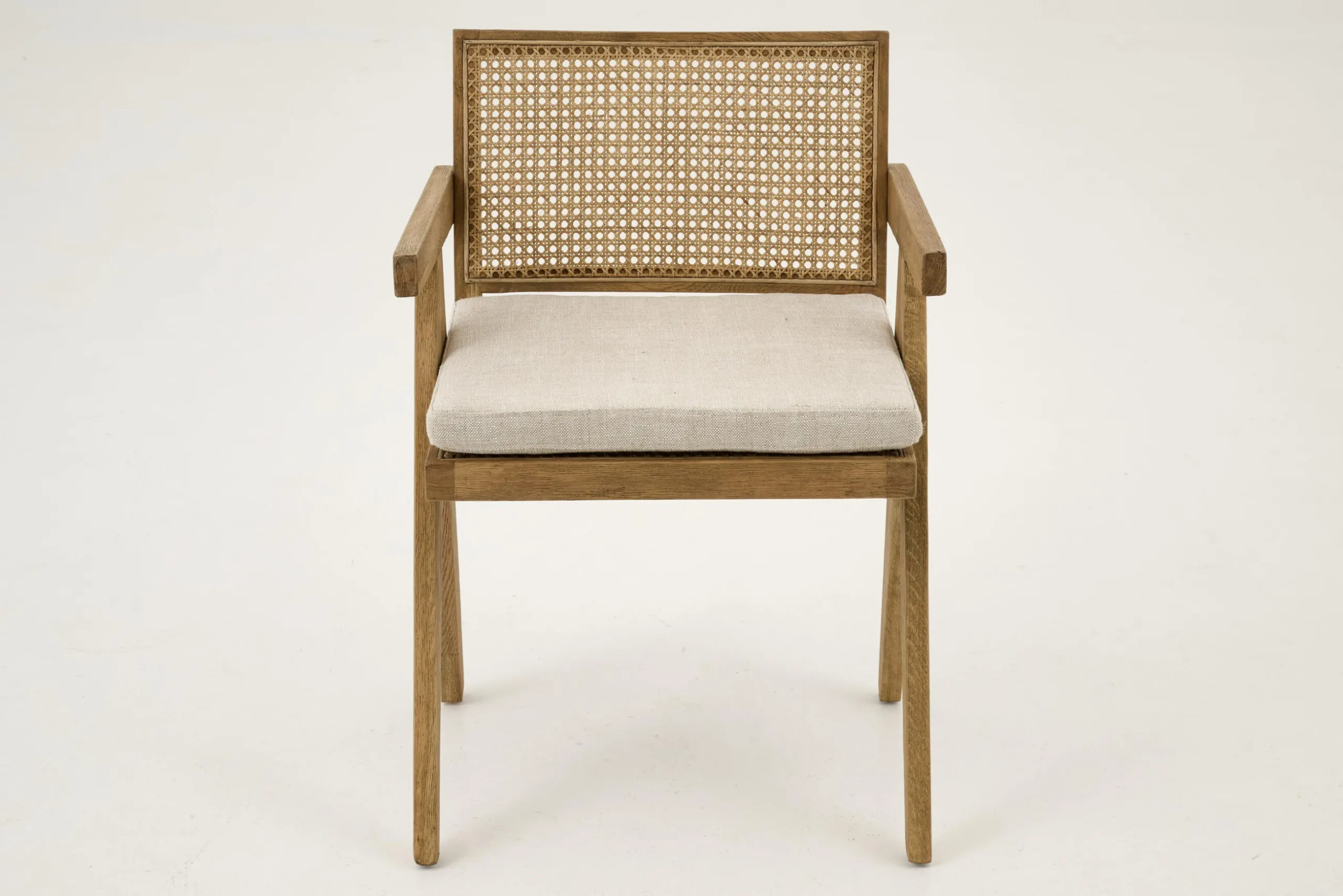 Bruno, Armchair, Oak, Reed, With Cushion