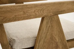 Bruno, Armchair, Oak, Reed, With Cushion