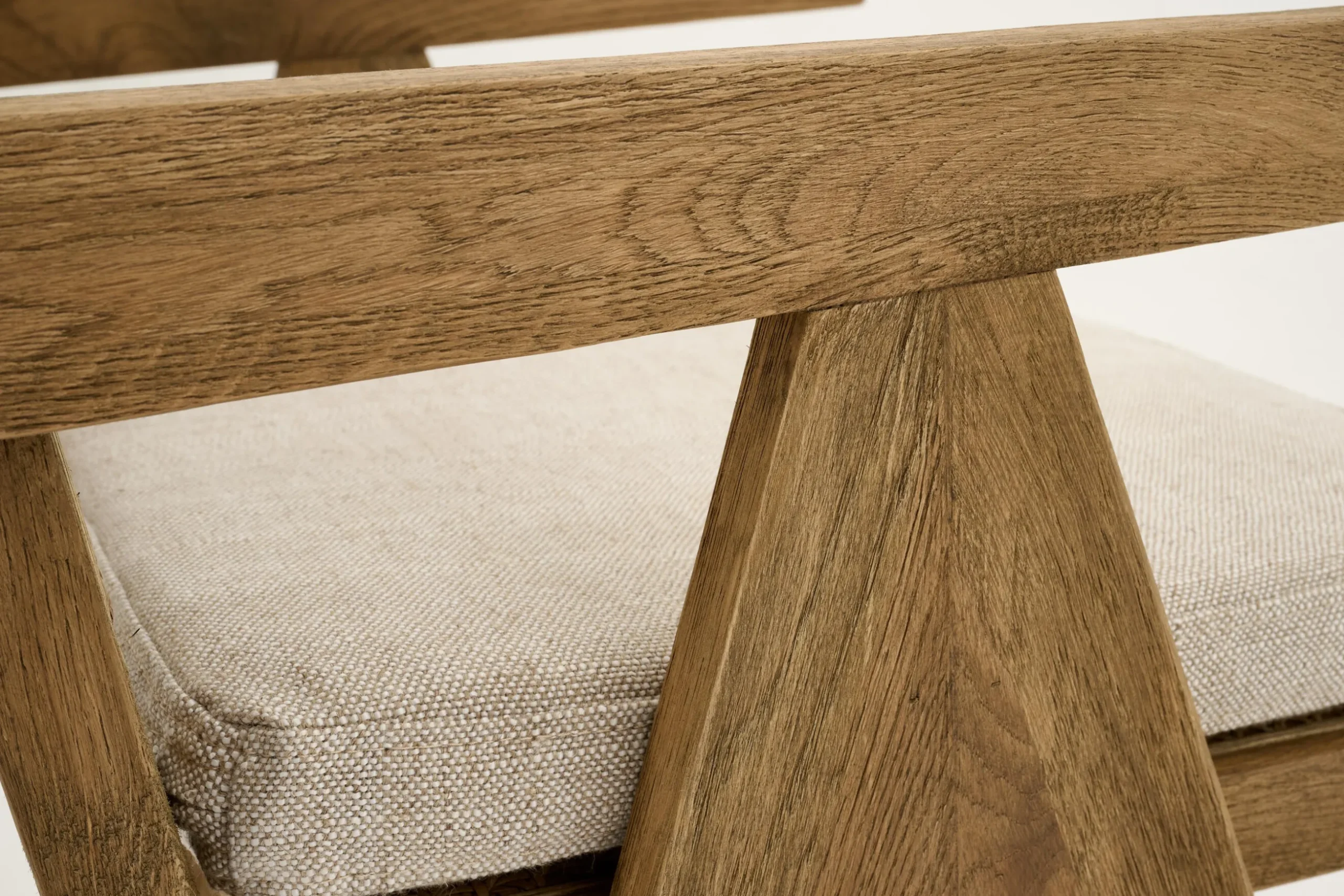 Bruno, Armchair, Oak, Reed, With Cushion