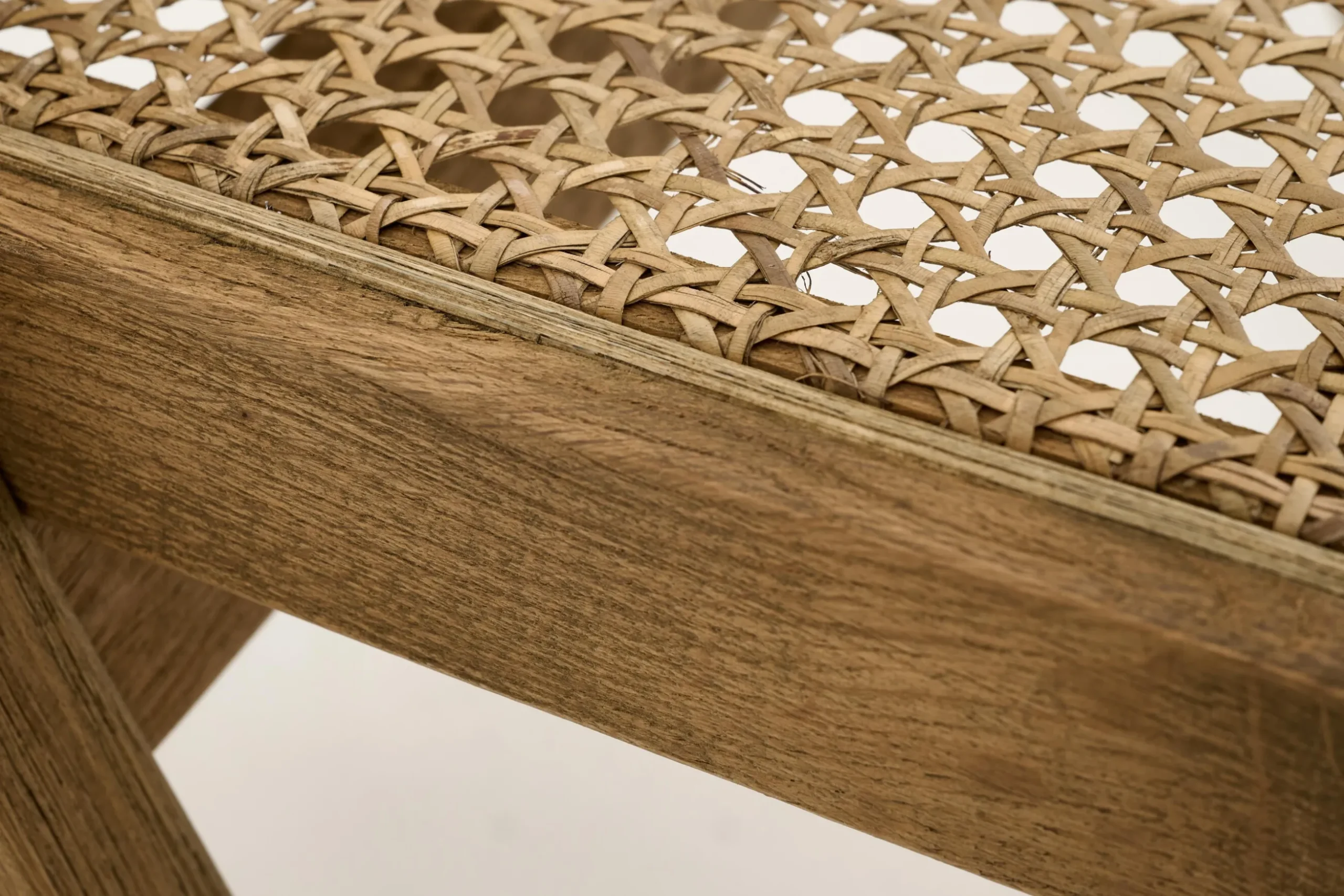 Bruno, Armchair, Oak, Reed, With Cushion