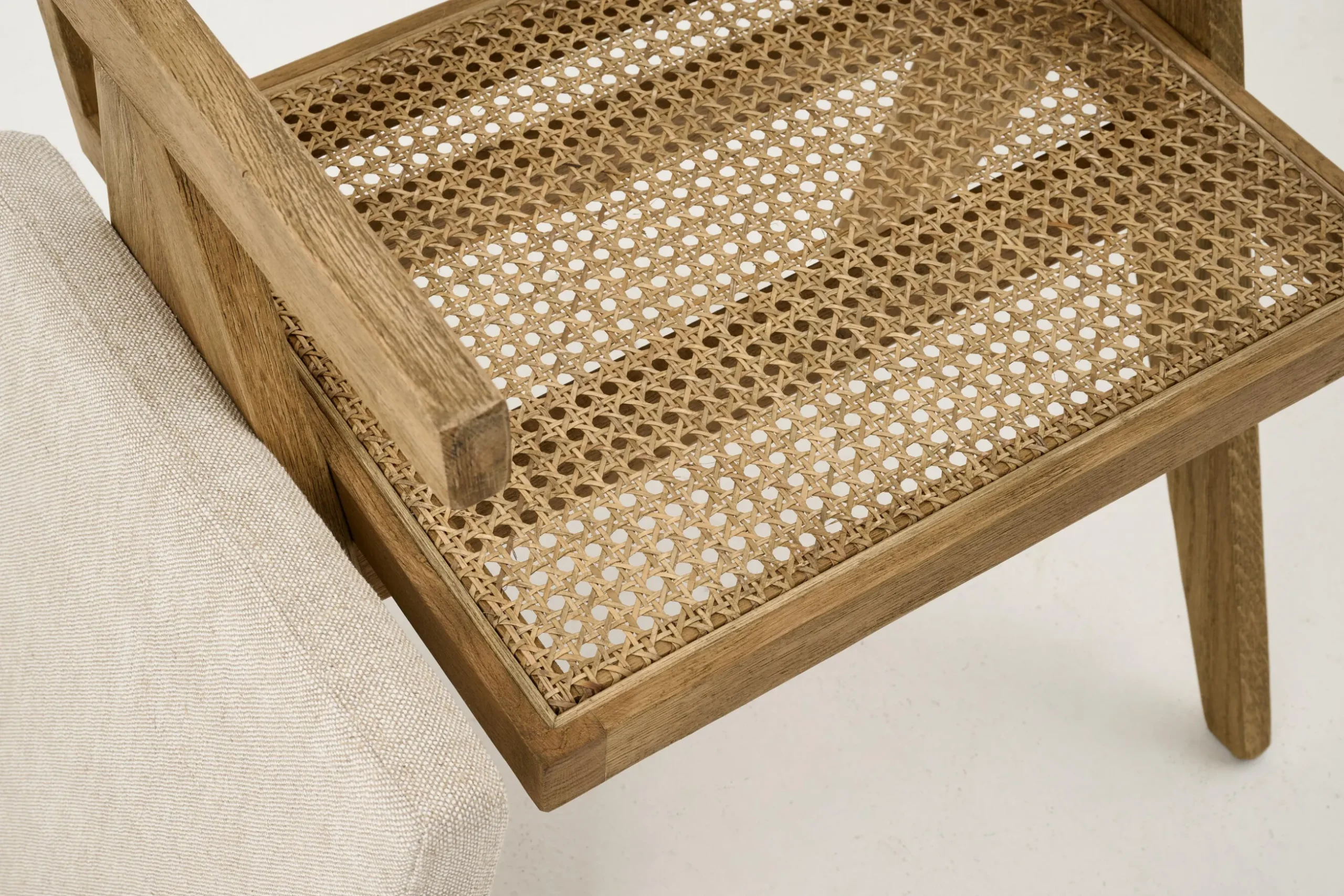 Bruno, Armchair, Oak, Reed, With Cushion