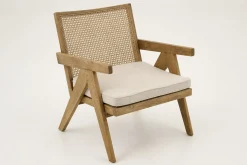 Bruno, Armchair, Oak, Reed, With Cushion