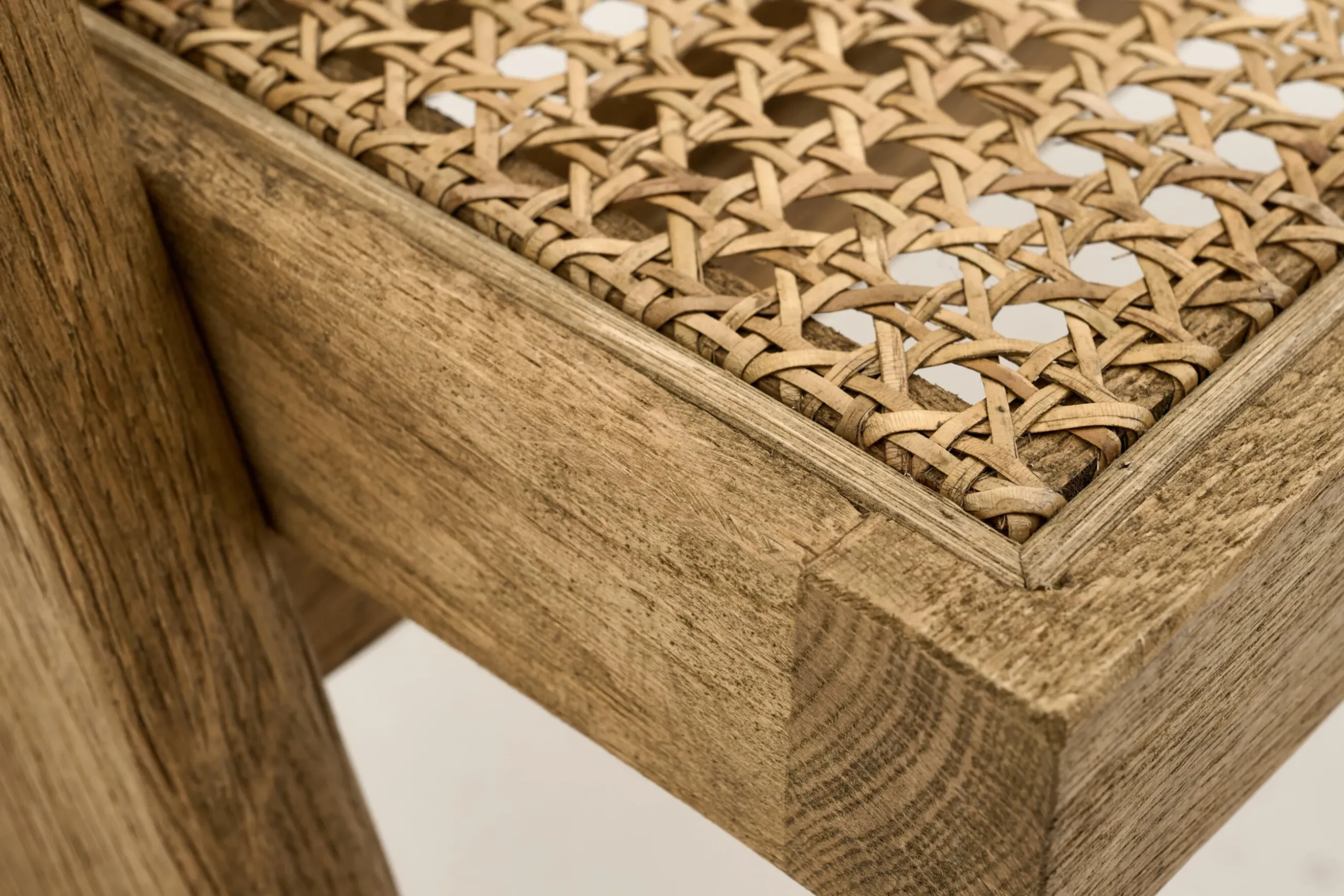 Bruno, Armchair, Oak, Reed, With Cushion