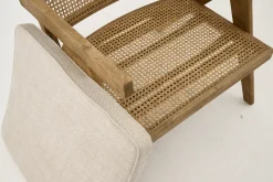 Bruno, Armchair, Oak, Reed, With Cushion