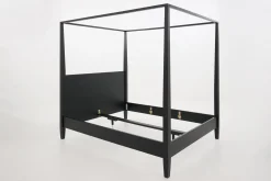 Cape Cod, Four-Poster Bed, Black, 180 Cm