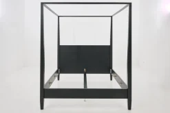 Cape Cod, Four-Poster Bed, Black, 180 Cm