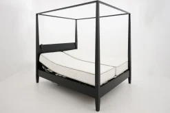 Cape Cod, Four-Poster Bed, Black, 180 Cm