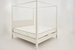 Cape Cod, Four-Poster Bed, White, 180 Cm
