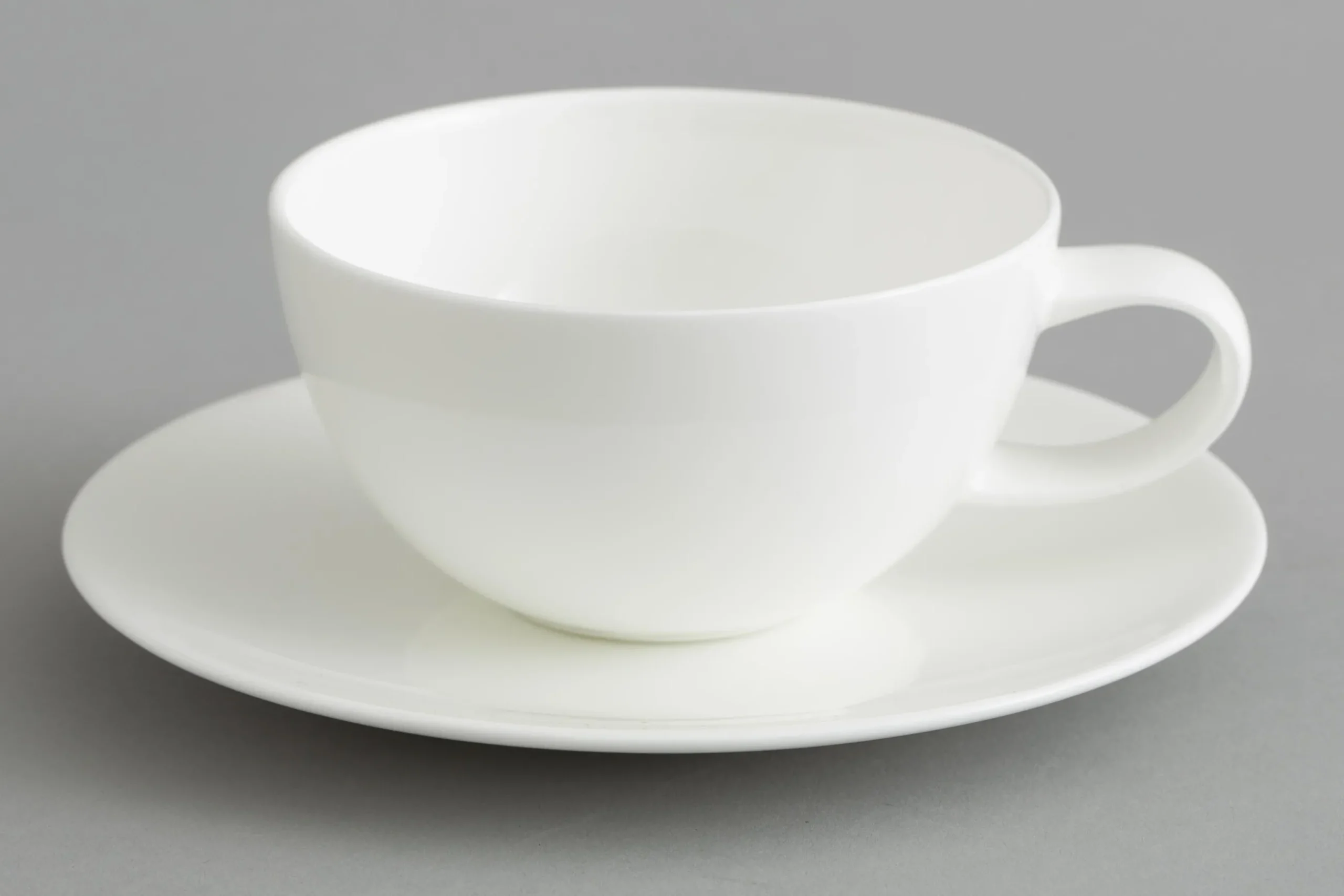 Cathy, Cup And Saucer, Bone China, White, 200Ml