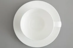 Cathy, Cup And Saucer, Bone China, White, 200Ml
