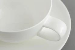 Cathy, Cup And Saucer, Bone China, White, 200Ml