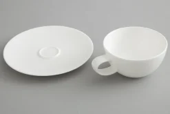 Cathy, Cup And Saucer, Bone China, White, 200Ml