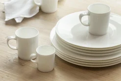 Cathy, Soup Plate, Bone China, White