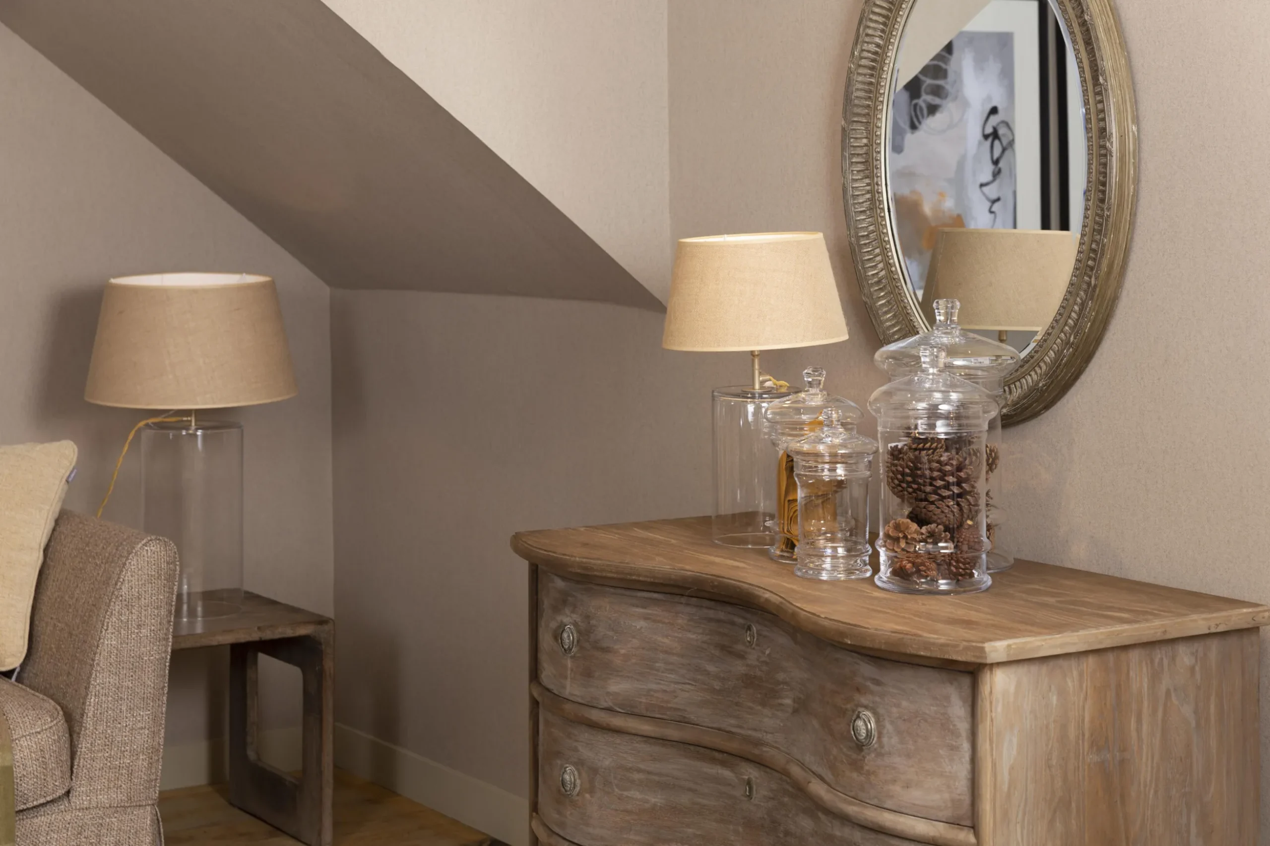 Chanty, Mirror, Antique, Oval