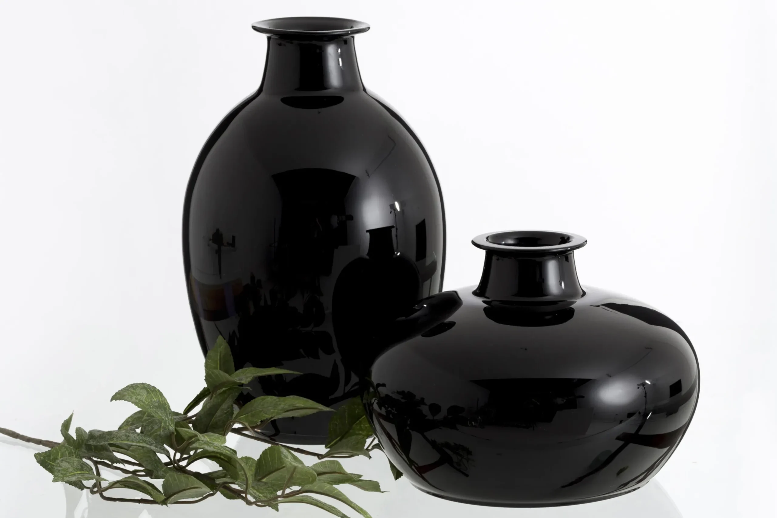 Chiaz, Vase, Glass, Black