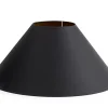 Circum, Lampshade, Black And Gold, Conical, 55 Cm