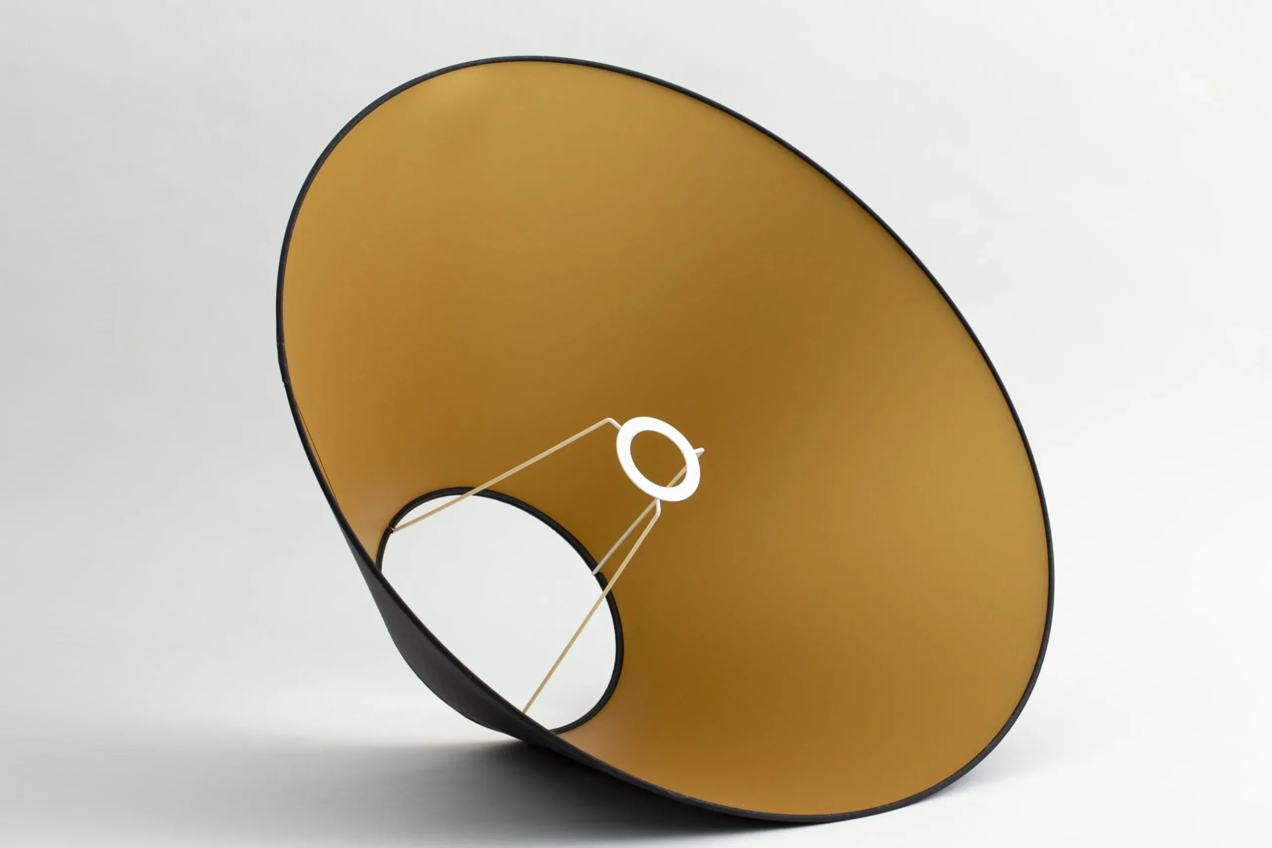 Circum, Lampshade, Black And Gold, Conical, 55 Cm