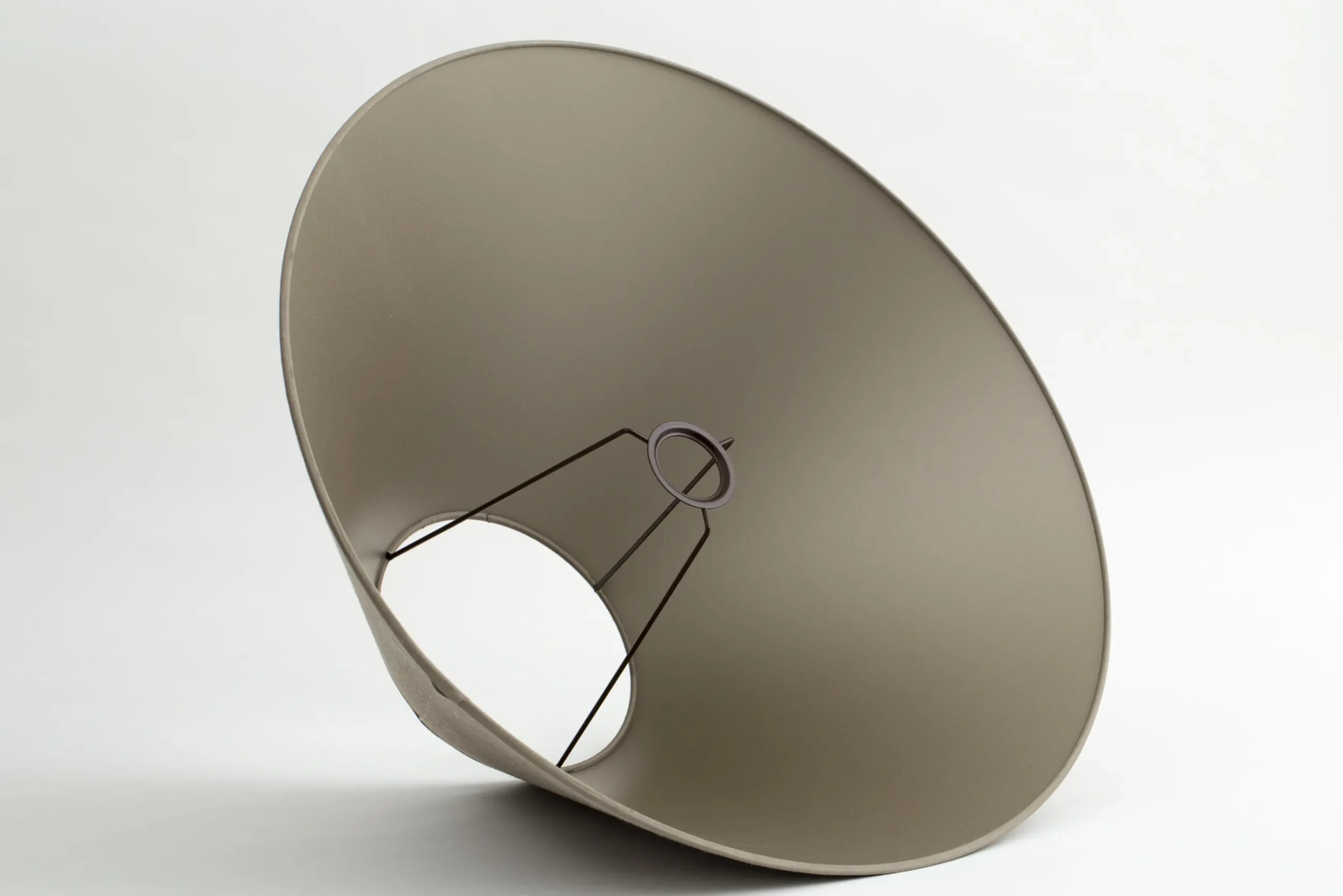 Circum, Lampshade, Natural And Silver, Conical, 55 Cm