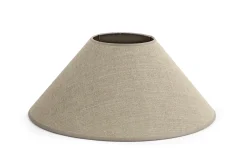 Circum, Lampshade, Natural And Silver, Conical, 45 Cm