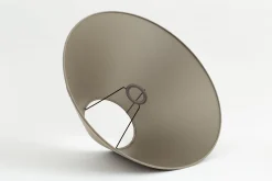 Circum, Lampshade, Natural And Silver, Conical, 45 Cm