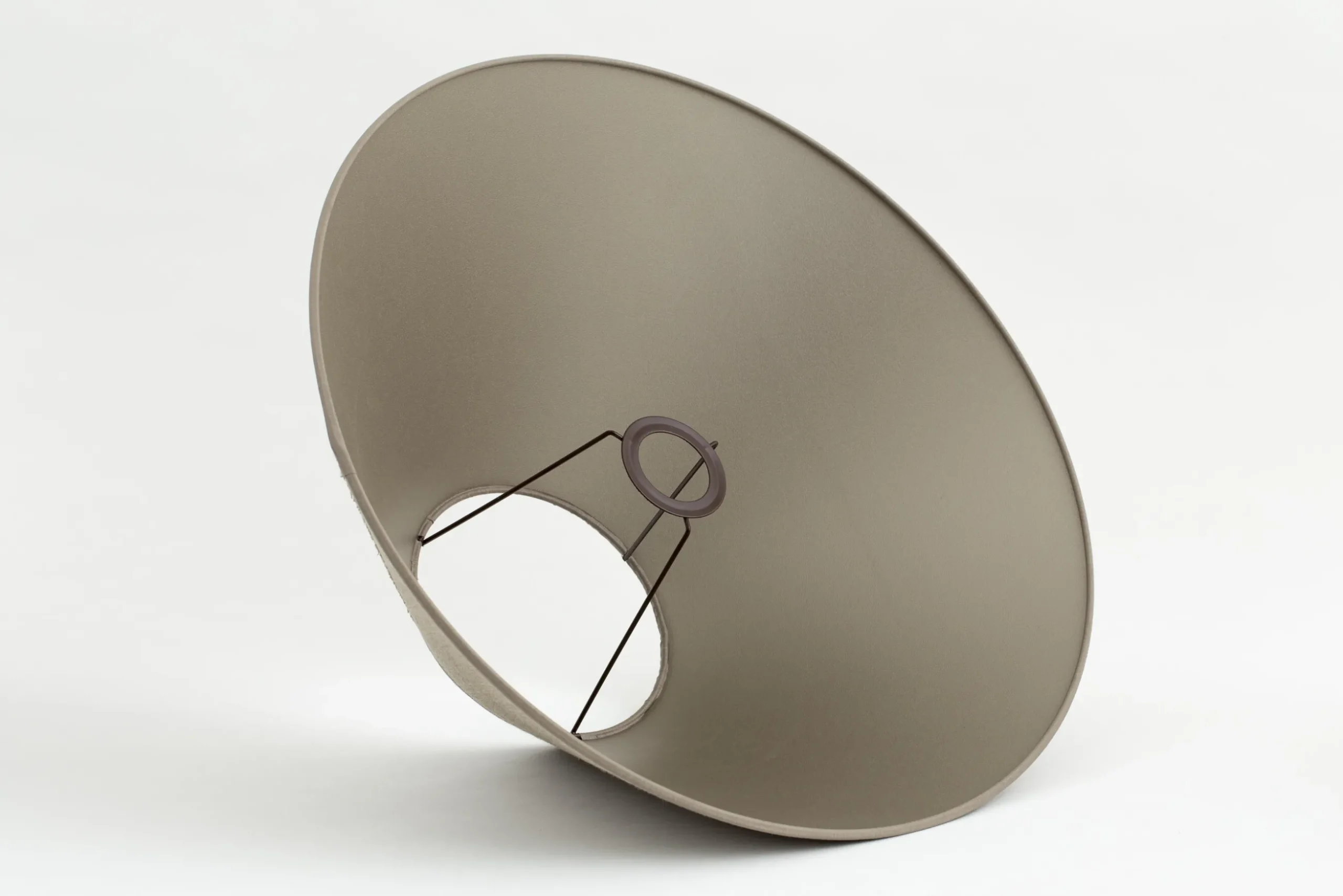 Circum, Lampshade, Natural And Silver, Conical, 45 Cm