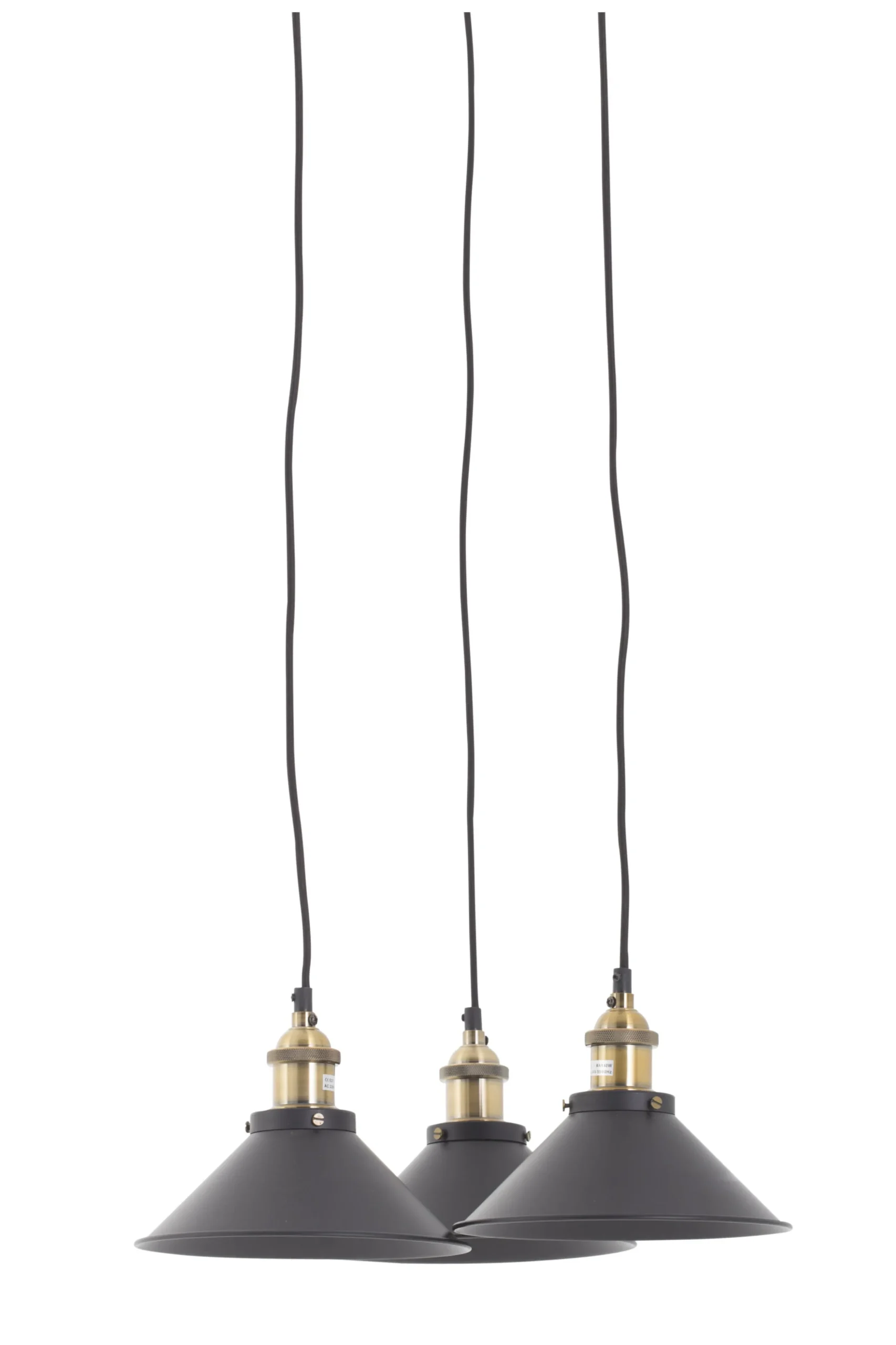 Cirino, Pendant Lamp, Black, 3 Shades