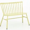 Claire, Garden Bench, Retro Yellow